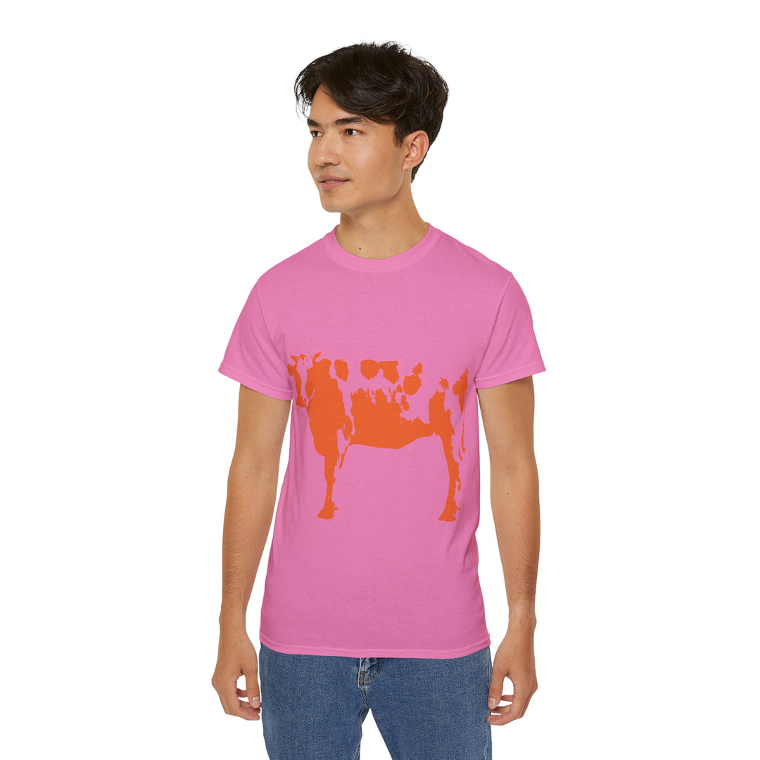 Orange Cow Unisex Ultra Cotton Tee