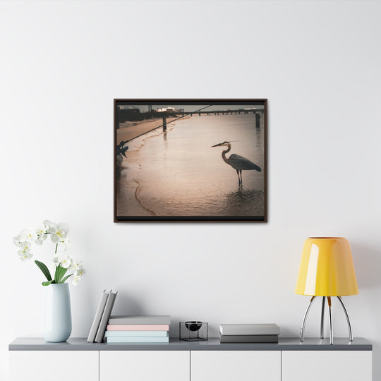 Great Blue Heron - Gallery Canvas Wraps, Horizontal Frame