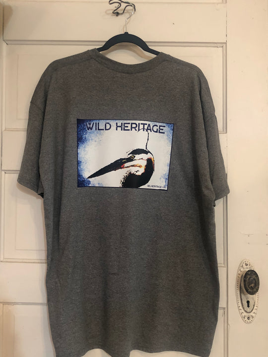 Wild Heritage Blue Heron Grey TShirt