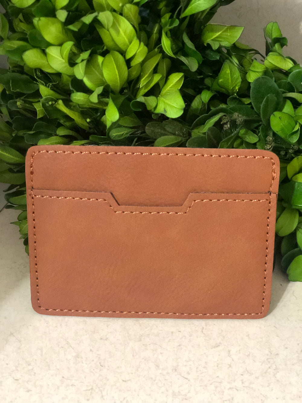 Credit Card Holder - LEATHER SADDLE COLLECTION RFID HOLDER