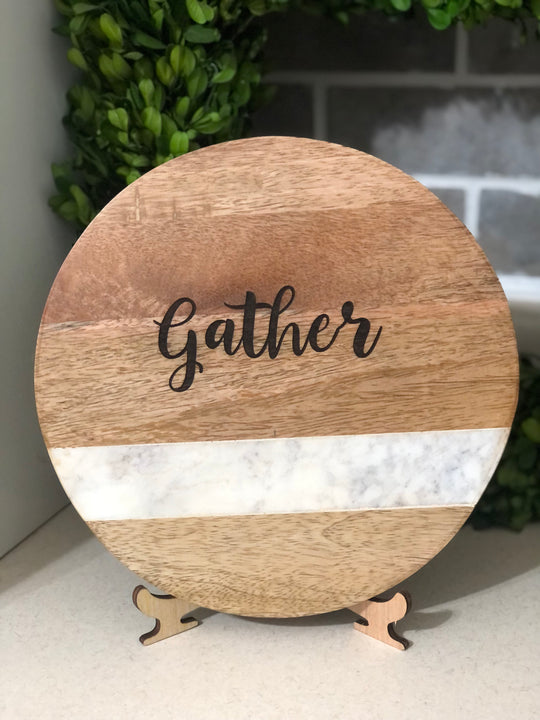 9" Custom engraved cheeseboard