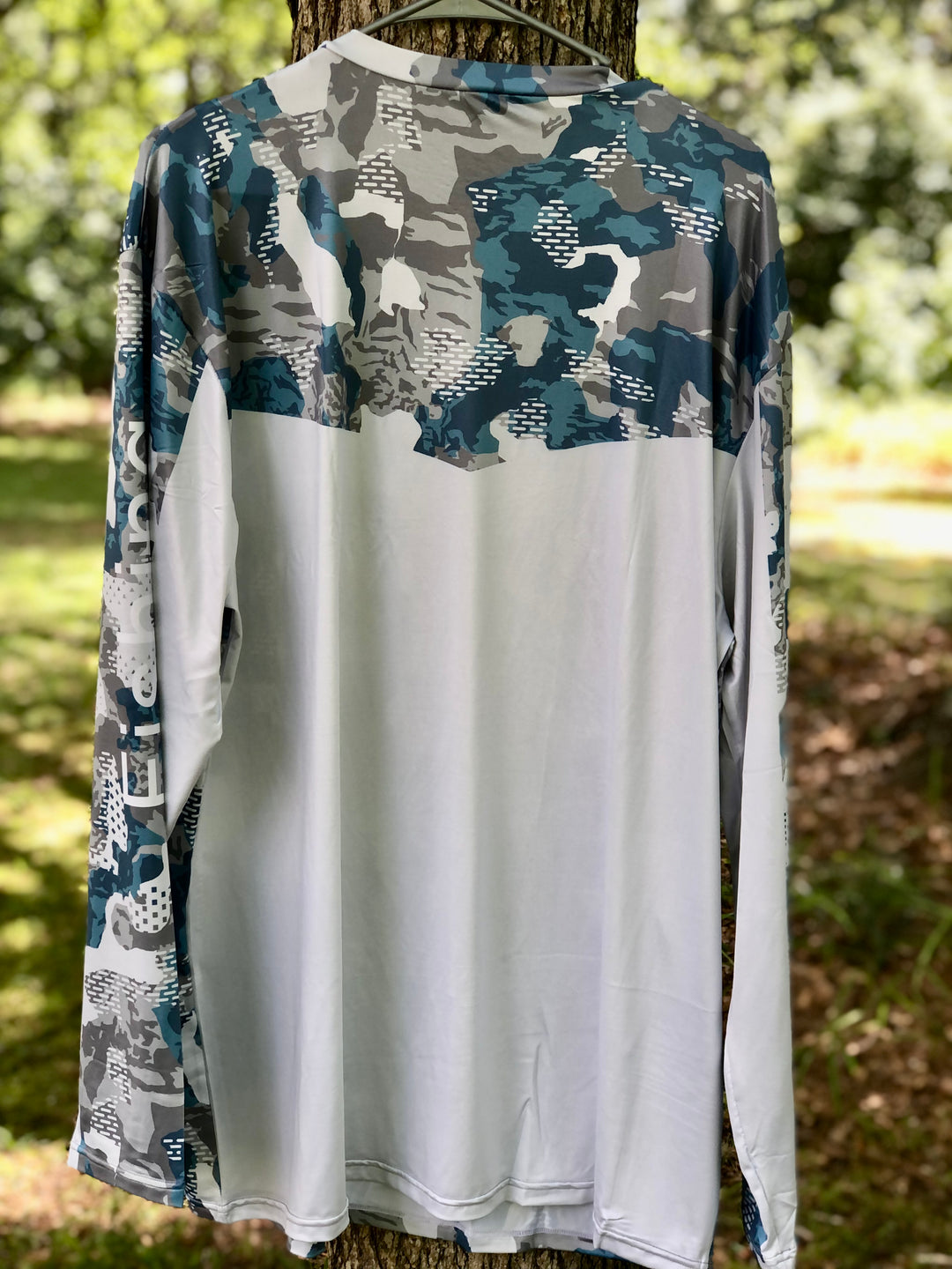 Wild Heritage Performance Fishing Shirt - Light Blue Camo