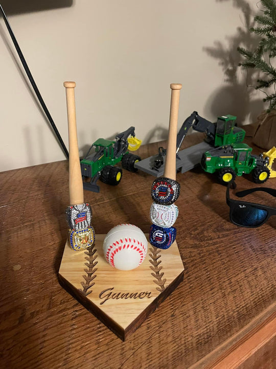 Customized Baseball Championship Ring Holder