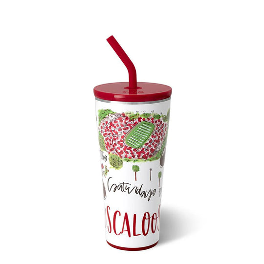 Description Saturdays in Tuscaloosa Straw Tumbler 32oz - SWIG Life