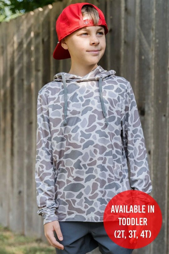 Youth Performance Hoodie - Classic Deer Camo