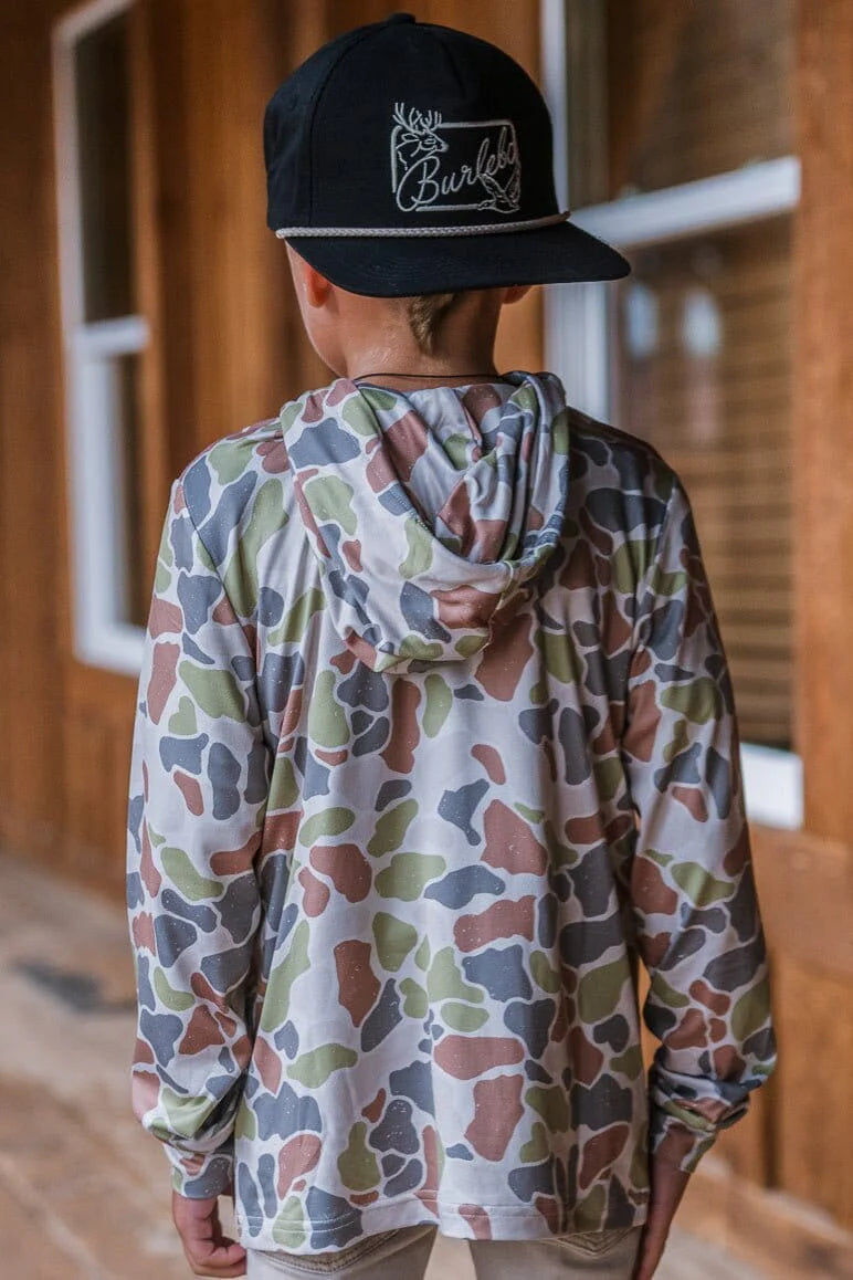 Youth Performance Hoodie - Driftwood Camo