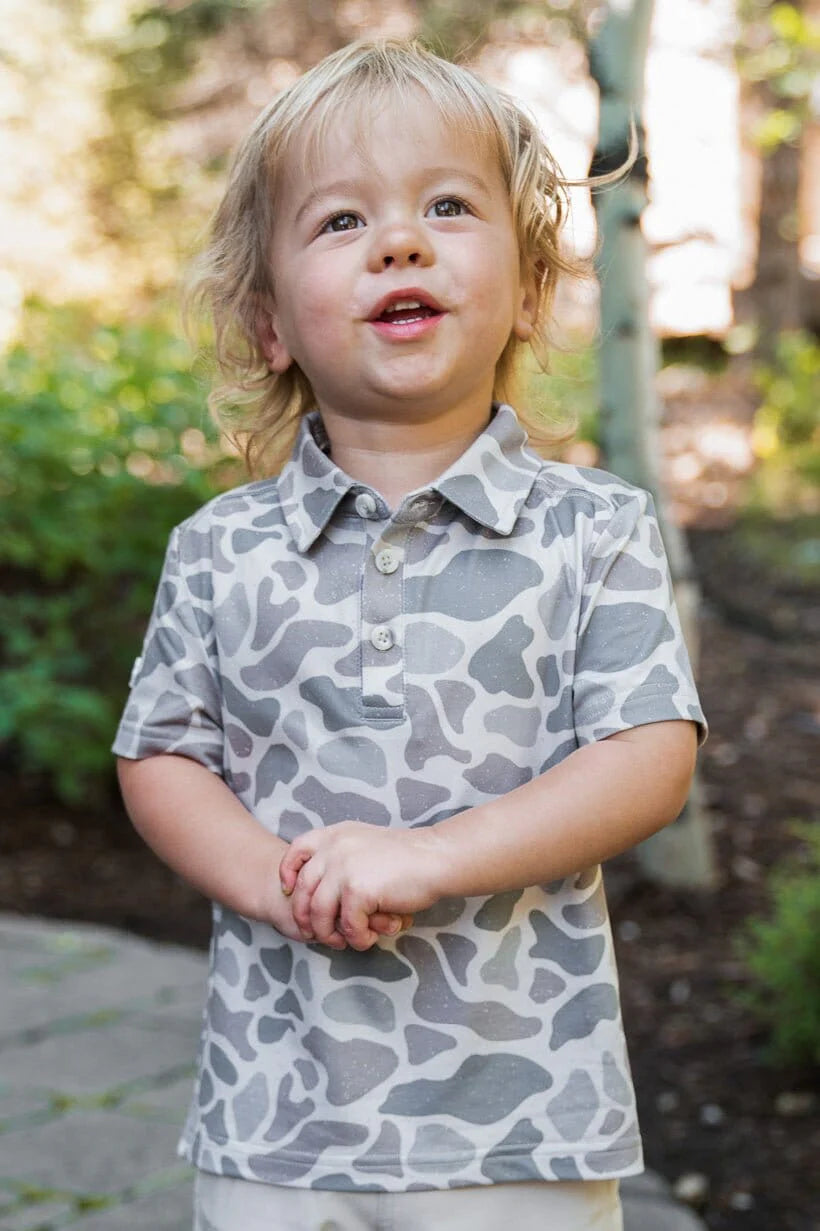 Youth Polo - Classic Deer Camo